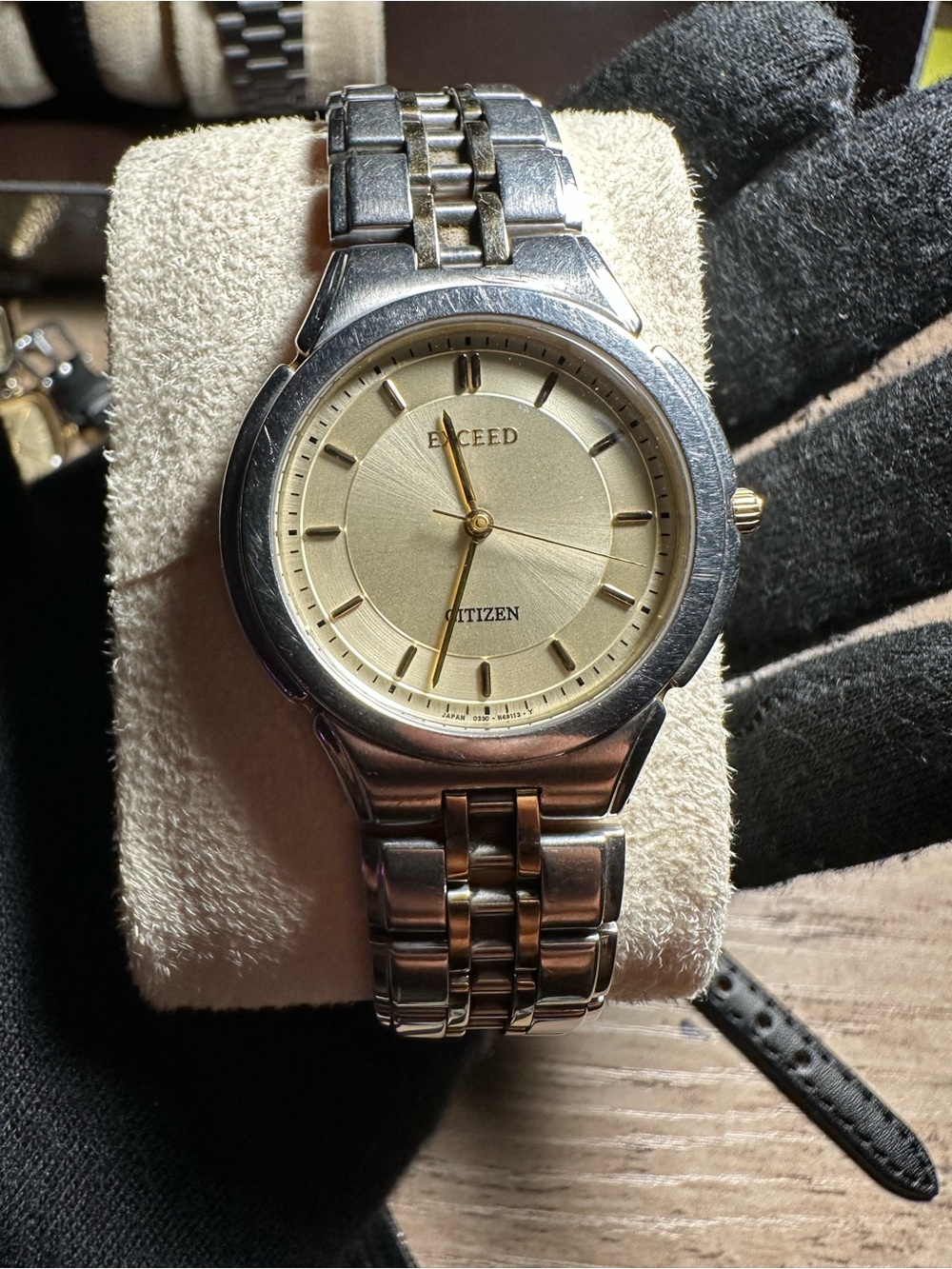 Citizen Two-Tone Stainless Steel Watch with Gold Dial